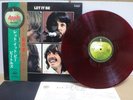 The Beatles / Let It Be, Rare Japan Orig. LP  w/Apple OBI & Insert RED WAX