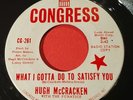 Hugh McCracken Running What I Got To Do To Satisfy You 45 Congress