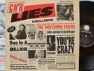 Guns N' Roses Lies Uncensored Nude Inner Geffen Records GNR Vinyl LP 1988 EX
