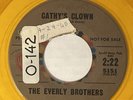 Everly Brothers Cathy's Clown / Always It's You 45 Yellow Vinyl Promo 1960 Rare