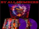 Judas Priest SIGNED Vinyl LP Invincible Shield Purple AUTOGRAPHED INSERT LE 500