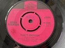 Roscoe Robinson - That's Enough / One More Time Uk Pye Original First Issue