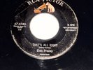 ELVIS PRESLEY That's All Right RCA Victor 45rpm Single Vintage Original