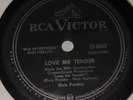 RCA Victor 20-6643 Elvis Presley Love Me Tender / Anyway You Want Me 78 RPM E E-