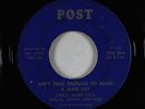 Northern Soul 45 - Edwin Johnson - Ain't That Enough - Post