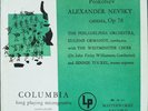 Columbia ML4247 Prokofiev:Alexander Nevsky/Ormandy,rare green Andy Warhol cover