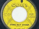 THE STING RAYS Sting Ray Stomp Coin Surf Rocker RARE 45 HEAR