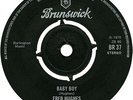 Fred Hughes / Johnny Jones And The King Casuals - Baby Boy / Purple Haze (7