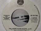 MOTLEY CRUE - TOO YOUNG TO FALL IN LOVE - 7 IN 45RPM VINYL RECORD SINGLE PROMO
