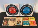 MAD Magazine Mad Twists Rock N Roll, Fink Along With Mad 33 1/3 Records,5 decals