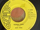 Bent Wind Sacred Cows Psych Garage Rock Original Canada 7” Vinyl