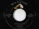 Elvis Presley 45 - That's All Right - RCA Victor