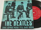 Very rare The Beatles single She Loves You Red Parlophone R 5055 Sweden VG/VG+