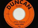 Rockabilly 45 - Freddie Fender - Mean Woman - Duncan