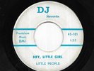 LITTLE PEOPLE 45RPM '65 DJ HEY,LITTLE GIRL RARE OBSCURE GARAGE ROCK VG+ VINYL