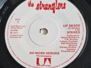 The Stranglers - No More Heroes - SOLID CENTRE Single.  Super Rare