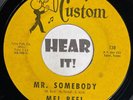Boss Twangy Country Bopper 45 MEL BEEL Mr. Somebody CUSTOM Tyler, TX rare hear