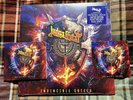Judas Priest Invincible Shield Blue Vinyl, CD & Signed Art Card. New/Sealed