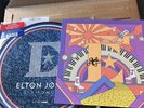 Elton John SIGNED Diamonds 10x10 Lithograph Picture LP Vinyl Pyramid Glastonbury