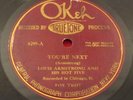 OKEH 8299 78 rpm LOUIS ARMSTRONG & HIS HOT FIVE pre-war JAZZ V+