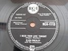 Elvis Presley 78 rpm I Need Your Love Tonight / A Fool Such As I 1959 Vg