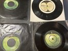 4- Early Beatles 45s- The Long & Wing Road Denmark Made- Hey Jude-Christmas Time