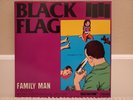 Black Flag Family Man LP - Yellow/Cream Marble VINYL w/ catalog insert rare oop