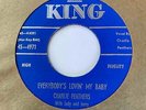Rockabilly Repro 45 CHARLIE FEATHERS Everybody's Lovin' My Baby/Can't Hardly