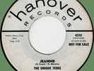 UNIQUE TEENS Jeannie / At the Ball 45rpm Hanover 1958 NYC doo-wop promo