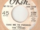 THE CHEERS Take Me To Paradise I Made Up My Mind OKEH PROMO NORTHERN SOUL USA 45