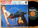 Johnny HALLYDAY A New York EP Pochette Papier Avec Rabats Label Vert EX/VG+