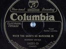 Black Gospel 78 ROBERT HICKS When The Saints.. COLUMBIA V+ barbecue bob HEAR 316