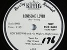 R&B 78 ROY BROWN Lonesome Lover KING 4689 E wlp HEAR 2901