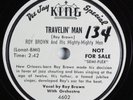 R&B 78 ROY BROWN Travelin' Man KING 4602 E- wlp HEAR 2896