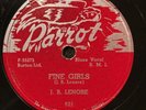 BLUES 78 RPM J.B. LENOIR PARROT 821