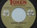 Rare Northern Soul RUBY Feminine Ingenuity / Deceived GOLD TOKEN Original 45 MP3