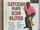 Louis Armstrong ‎– Satchmo Plays King Oliver Audio Fidelity 1st Press UK 1960 EX