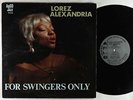 Lorez Alexandria - For Swingers Only LP - Argo - LP-720 Mono