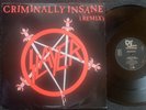 SLAYER Criminally Insane Remix VG/EXC EP HYPER RARE ORG PRESS 12” Single THRASH