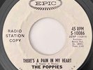 THE POPPIES There's A Pain In My Hear / My Love And I EPIC Soul DJ Promo
