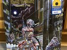 IRON MAIDEN SOMEWHERE IN TIME CANARY YELLOW LP VINYL + HOLOGRAPHIC PRINT IN HAND
