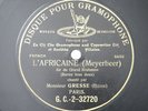 André Gresse Meyerbeer L'Africaine French 78RPM G&T GC-2-32720
