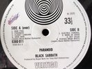BLACK SABBATH PARANOID 1970 VERTIGO 6360 011 UK 1ST EDITION LP RARE