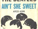 BEATLES-PICTURE SLEEVE + 45--(AIN'T SHE SWEET)--PS--PIC--SLV