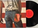 Bruce Springsteen Signed Born In The USA Album Cover w/ Vinyl AUTO COA