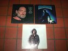 KRIS KRISTOFFERSON / WILLIE NELSON ( 3 ) LP lot: SURREAL / DEVIL / WILLIE SINGS