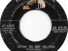 ELVIS PRESLEY Tryin' To Get To You on RCA silver line rock 45