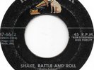 ELVIS PRESLEY Shake Rattle and Roll/Lawdy Miss Clawdy on RCA silver line rock 45