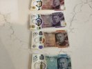 New Uncirculated KING CHARLES UK BANK NOTES - FULL SET  - £5 £10 £20 £50 - GBP