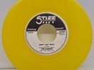 THE DAMNED DON'T CRY WOLF/ ONE WAY LOVE YELLOW VINYL STIFF 1977 COU/BUY 24 VG+